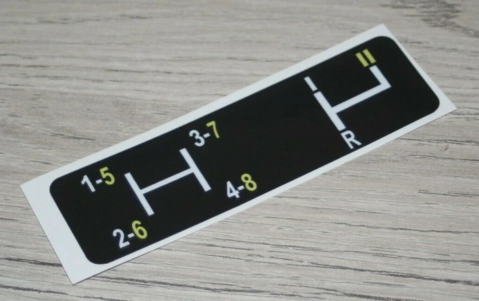 John Deere Schaltschema Typ 2 Aufkleber Sticker Label . - Bild 1 von 1