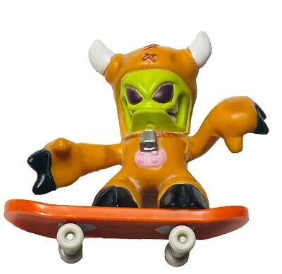 Brown Rozz Cow Tech Deck Dude Street Crew Finger Tech con cubierta naranja 2 piezas Foto 1 de 4