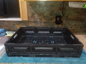 Black Foldable/Collaspable Crates SS # 5 23 x 15 x 5 - Picture 1 of 6