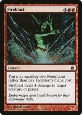MTG Foil Common Fireblast x 1 SP - Premium Deck Series: Fire and Lightning