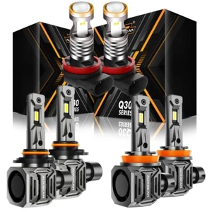 For Jeep Grand Cherokee 2014-2017 Combo 6500K LED Canbus Headlights + Fog Bulbs - Picture 1 of 12