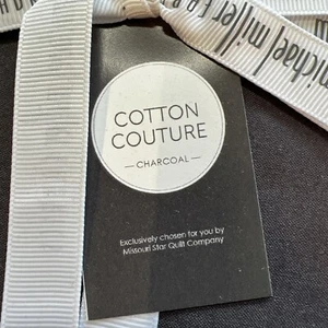 Michael Miller Fabrics Cotton Couture 10” Squares Charcoal - Picture 1 of 3