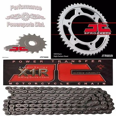 JUEGO CADENA YAMAHA YZF750R 94-98 NUEVO PIÑÓN JT Y JT X1R X-RING CONV 530 16/43 Foto 1 de 3