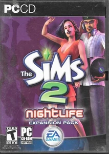 The Sims 2 NIGHTLIFE-NO MANUAL-PC DVD-ROM-FREE SHIPPING IN CANADA - Picture 1 of 4