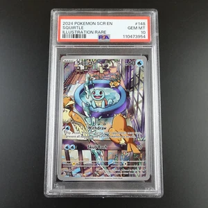 PSA 10 Squirtle 148/142 Stellar Crown Full Art Rare Graded Pokemon Karte - Bild 1 von 3