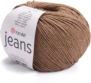 Jeans Sport Yarn 55% Cotton 45% Acrylic 1 Skein/Ball 50 Gr 174 Yds Cotton Yarn K - Picture 1 of 8