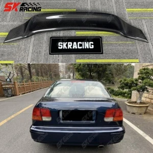 For Honda Civic Sedan 96-2000 Forged/Carbon Fiber/Glossy Black Rear Spoiler Wing - Picture 1 of 23