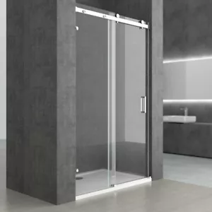 Shower Enclosure Sliding Glass Screen Frameless Door Clear Walk In Cubicle 8mm - Picture 1 of 11