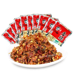 60g x 10 Bags Chinese Laoganma Spicy Pickled Chilli Mustard Food 老干妈香辣菜下饭菜 脆辣美味 - Picture 1 of 4