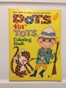 Vintage Waldman 1964 Dots For Tots Malbuch Spiele & Puzzles unbenutzt - Bild 1 von 7