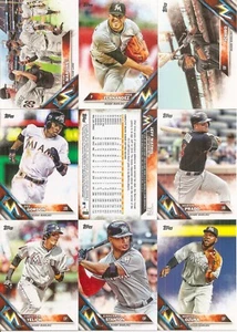 Juego completo de equipo Topps Miami Marlins 2016 OD + S1 + S2 + EE. UU. (44) - Imagen 1 de 2