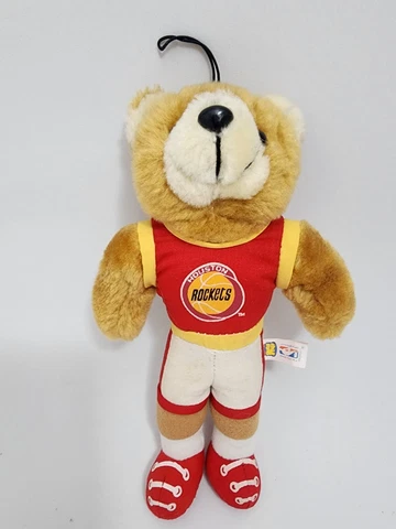 Vintage Houston Rockets Teddy Bear Good Stuff 1993 Plush NBA Basketball Cover