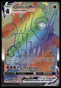 Pokemon Vivid Voltage Coalossal VMAX 189/185 Pokemon Card - Picture 1 of 2