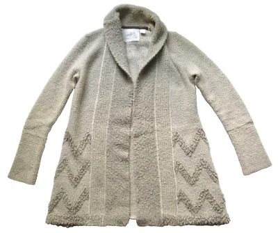 Suéter cárdigan beige texturizado Anthropologie Angel of the North para mujer XS Foto 1 de 4