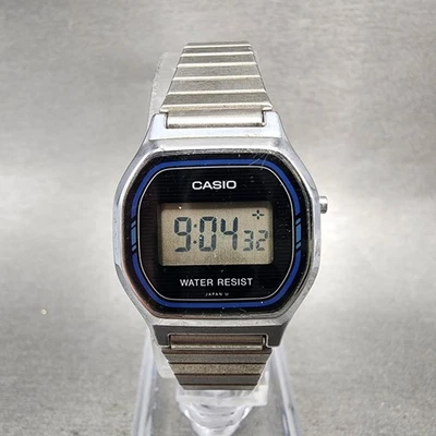 Casio L500 Reloj Mujer 23mm Digital LCD Tono Plata Pulsera Redonda Batería Nueva Foto 1 de 4