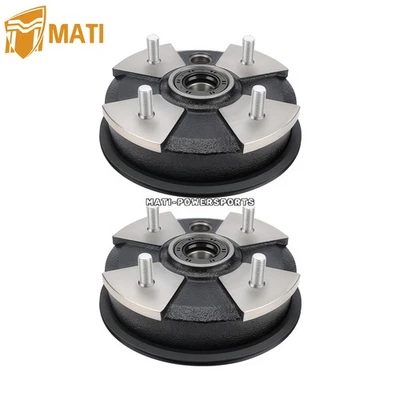 2X Front Brake Drums Wheel Hub for Honda Recon 250 TRX250TE 2002-2024 44600-HM8 - Image 1 of 4