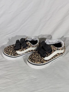 Vans Old Skool Shoes Size 6 Toddler Color Brown Animal Print Animals are Friends - Picture 1 of 5