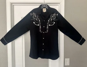 H Bar C Ranchwear Eldorado Cowboy Western Shirt men's size 16.5 Pearl Button - Picture 1 of 12