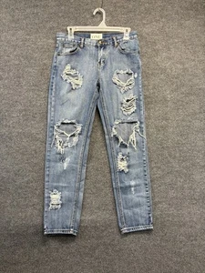 One Teaspoon Jeans Damen 29x28 Awesome Baggies Distressed Mid-Rise - Bild 1 von 11