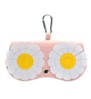 Cute Sunglasses Organizer Case Leather Eyeglasses Specs Case With Hook Cover