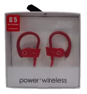G5 Sports Power 3 Wireless Water Resistant In-Ear Kopfhörer - Rot - Bild 1 von 1