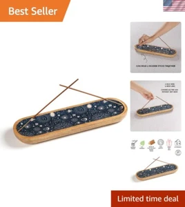 Elegante cenicero de incienso de mango para un ambiente relajante - 12 x 4 pulgadas - Imagen 1 de 9