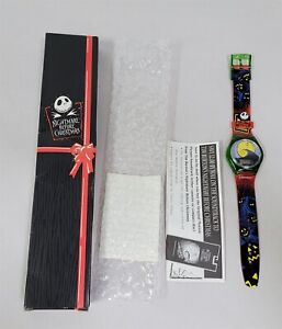 X-585 1990'S NIGHTMARE BEFORE CHRISTMAS WRISTWATCH PUMPKINS WITH BOX 