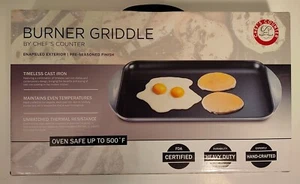 Neu Kochtheke Gusseisen Brenner Bratpfanne Ofen 500° gleiche Temperatur handgefertigt - Bild 1 von 4