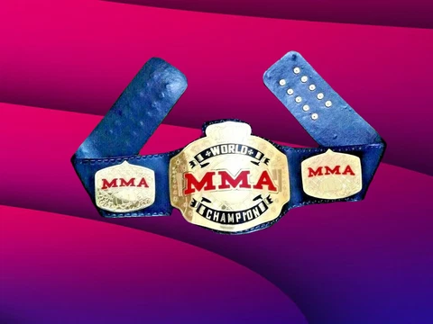 Adult Replica MMA World Champion Wrestling Champions 2mm Brass Metal Plate Belt Cover