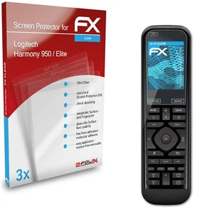 atFoliX 3x Protecteur d'écran pour Logitech Harmony 950 / Elite clair - Photo 1/9