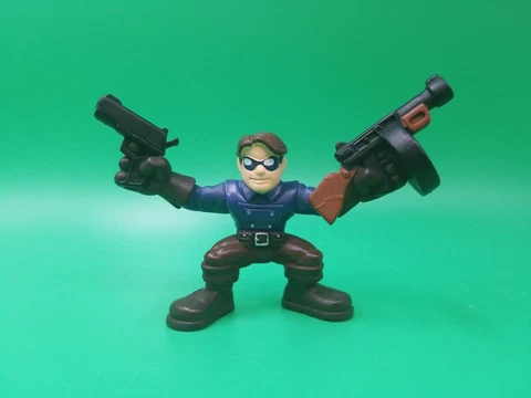 Marvel Super Hero Squad Bucky  Barnes Winter Soldier Toy Red Skull's Lair Battle Cover