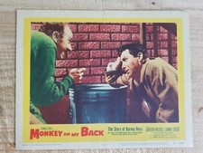 MONKEY ON MY BACK-11" x 14" LOBBY CARD-1957-CAMERON MITCHELL,DIANNE FOSTER*16