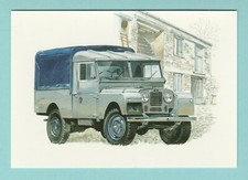CAR / TRUCK  -  GOLDEN  ERA  POSTCARD  -  LAND  ROVER  107  INCH  PICK - UP