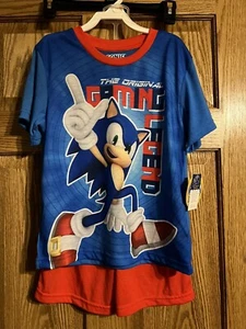 Sonic the Hedgehog Boys 2-Pc. Pajama Set ~ Size 8 - Picture 1 of 4