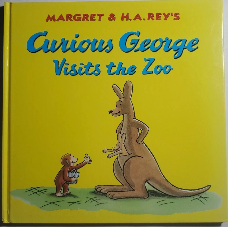 Curious George Visits The Zoo Book Vintage Classic Kids by Margaret Rey XC