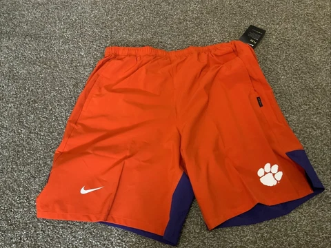 NWT $70 nike Men's large Nike Air Flex Shorts clemson tigers NCAA on field FTBL Cover