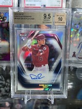2019 Finest First Autographs #FFADF David Fletcher RC Angels
