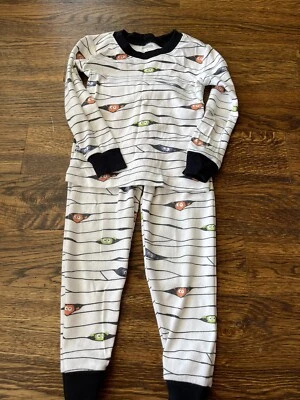 Gymboree Halloween Mummy Creatures PJ Pajamas Sleepwear Size 4 - Image 1 of 4
