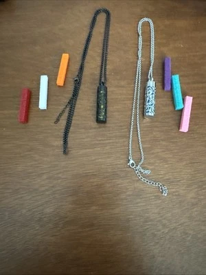 Stainless Steel Essential Oils Diffusion Necklaces - Image 1 of 3