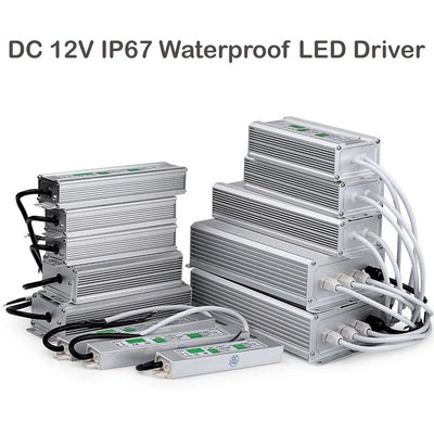 IP67 Waterproof LED Driver Power Supply Transformer AC240V-DC12V Power Converter - Image 1 of 2