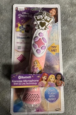 Micrófono de karaoke iHome Disney Frozen Princess luces Bluetooth flash con música Foto 1 de 4