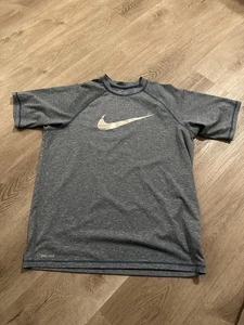 Nike Dri-Fit Men's Large Blue Short Sleeve T-Shirt Sports Fitness Training - Picture 1 of 2
