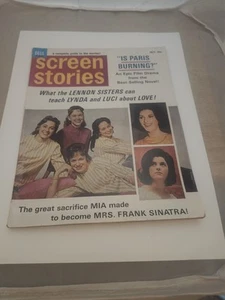SCREEN STORIES - October 1966 - LEE MARVIN, BARBARA PARKINS, MICHAEL CAINE more - Picture 1 of 3