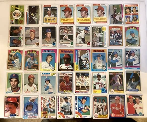 Lot of 40 Topps Baseball Cards - 1972-1986 Rose Santo Fernando - Stars HOFers - Bild 1 von 7