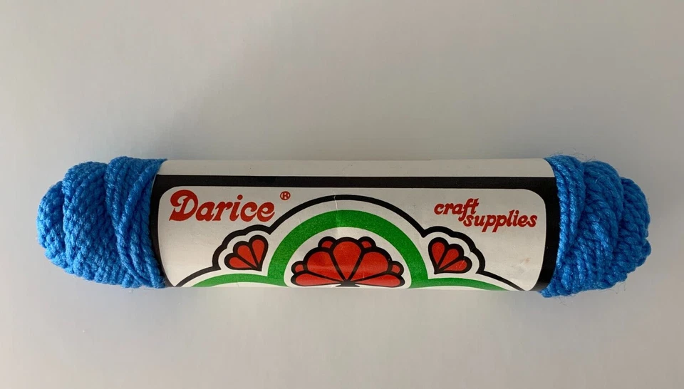 1 madeja Darice medio azul nailon hilo artesanal 60 yardas lona de plástico Foto 1 de 3