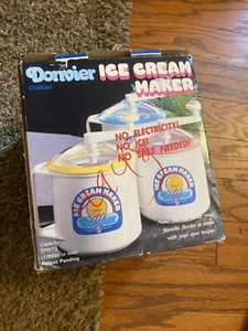 Vintage Donvier Chillfast Eismaschine 2 Pint/1 Quart mit Box & Handbuch - Bild 1 von 4