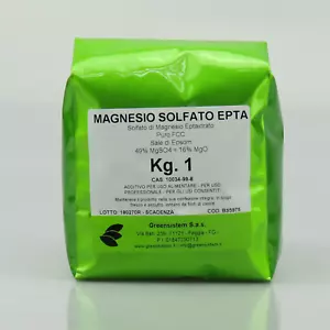 SOLFATO MAGNESIO BS KG. 1 IN BUSTA - SALE DI EPSOM - Foto 1 di 1