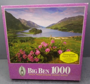 MILTON BRADLEY BIG BEN 1000 PIECE JIGSAW PUZZLE- GLENFINNAN SCOTLAND - Bild 1 von 2