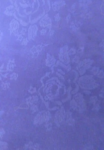 Purple DAMASK FABRIC for Napkins, Quilting 2 selvedges 46" Wide X 31" Long - Picture 1 of 3