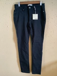 Active USA Jegging Jeans Women's size Medium 8-10 Black Zip button Stretch NEW - Picture 1 of 12
